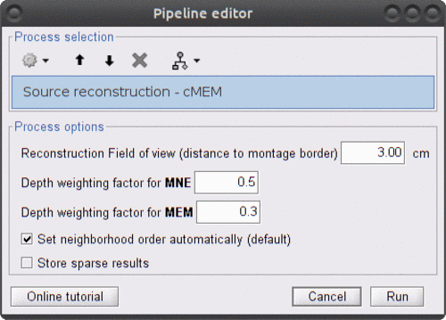 cMEM parameters