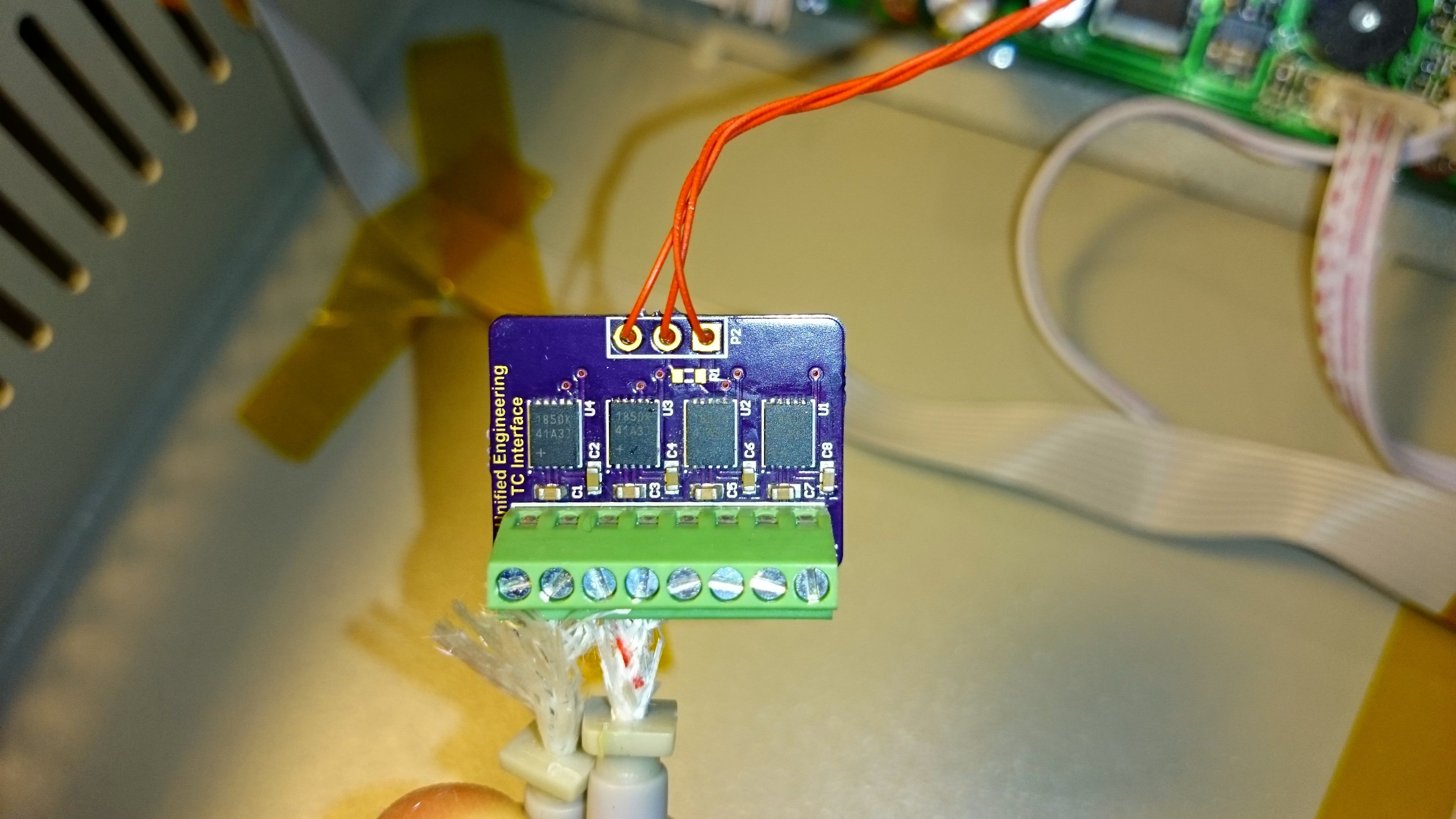 Thermocouple interface board